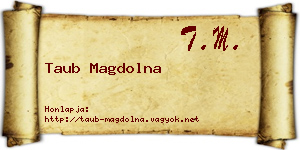 Taub Magdolna névjegykártya